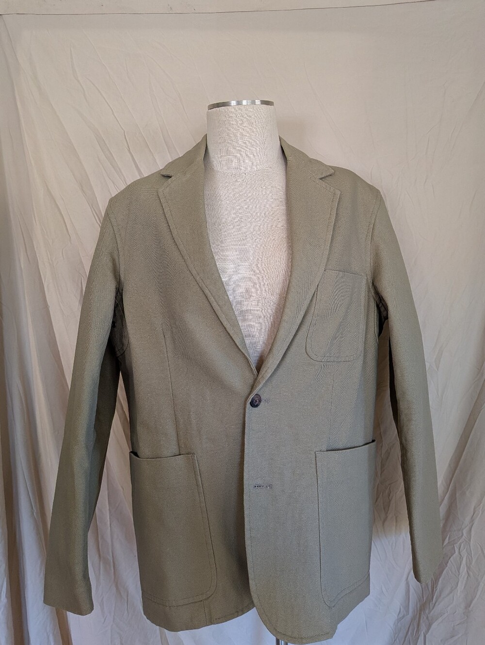 Duluth Trading Co Tan Single-Breasted Blazer
